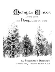 Michigan Winter for harp flute and VIOLA