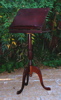 lectern-style dark wood music stand