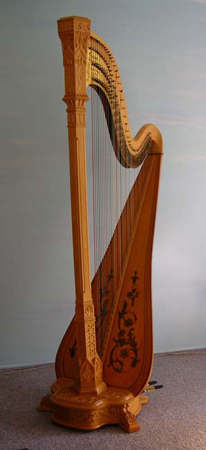 Concert grand harp