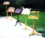 beautiful wooden music stands